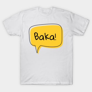 Anime Baka Text Cloud T-Shirt